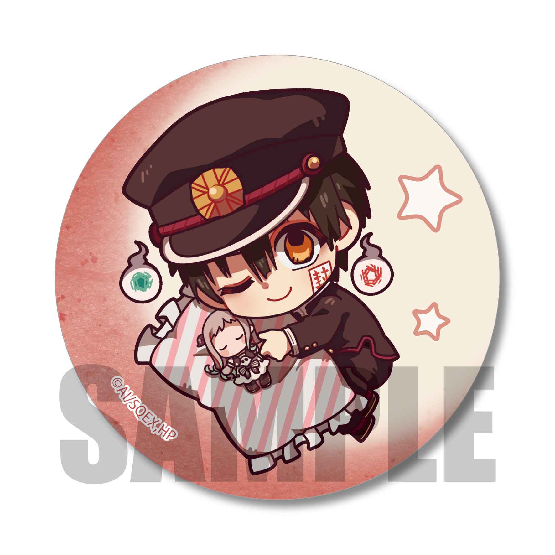 【ベルハウス】トレーディング缶バッジ 地縛少年花子くん/ぎゅぎゅっと おやすみver. 1BOX入数：9
