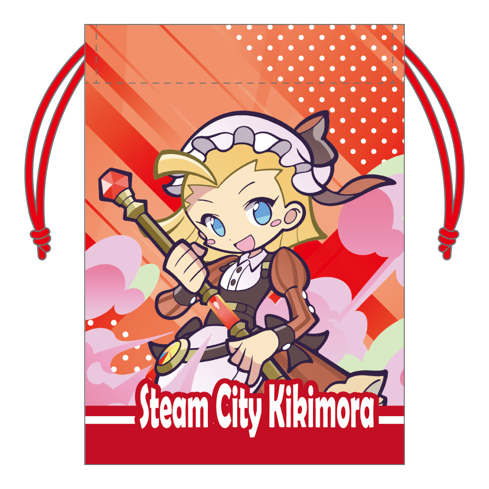 【みどびよ！】ぷよぷよ ミニ巾着 蒸気都市のキキーモラ