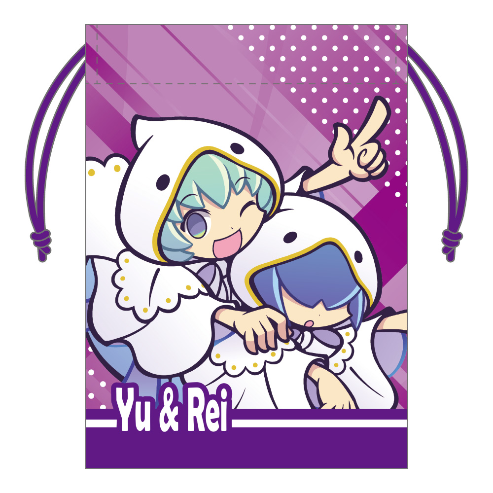 【みどびよ！】ぷよぷよ ミニ巾着 ユウちゃんレイくん