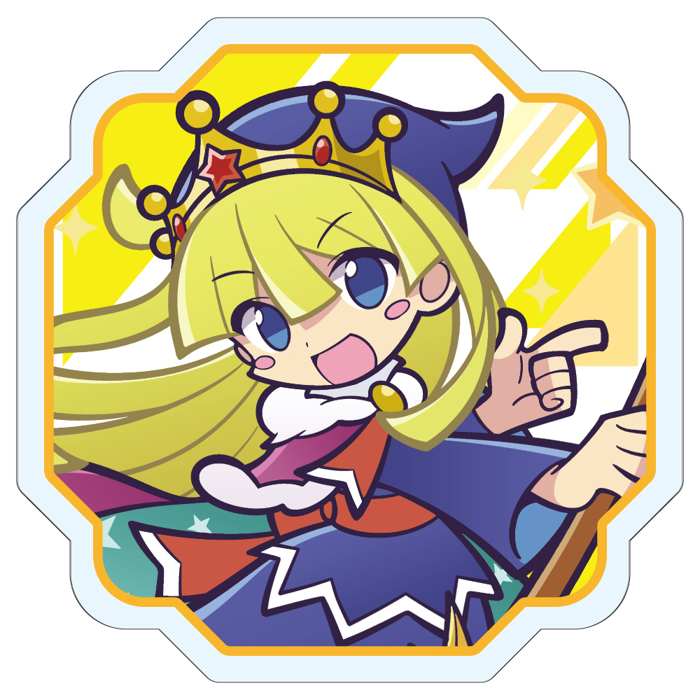 【みどびよ！】ぷよぷよ アクリルクリップ 王冠ウィッチ