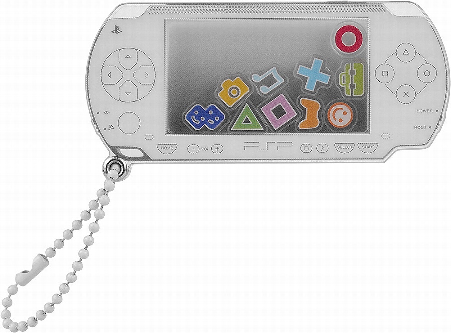 【グッドスマイルカンパニー】PlayStation PSP TM （PlayStation TM Portable）のシャカシャカアクリルキーホルダー 白Ver.