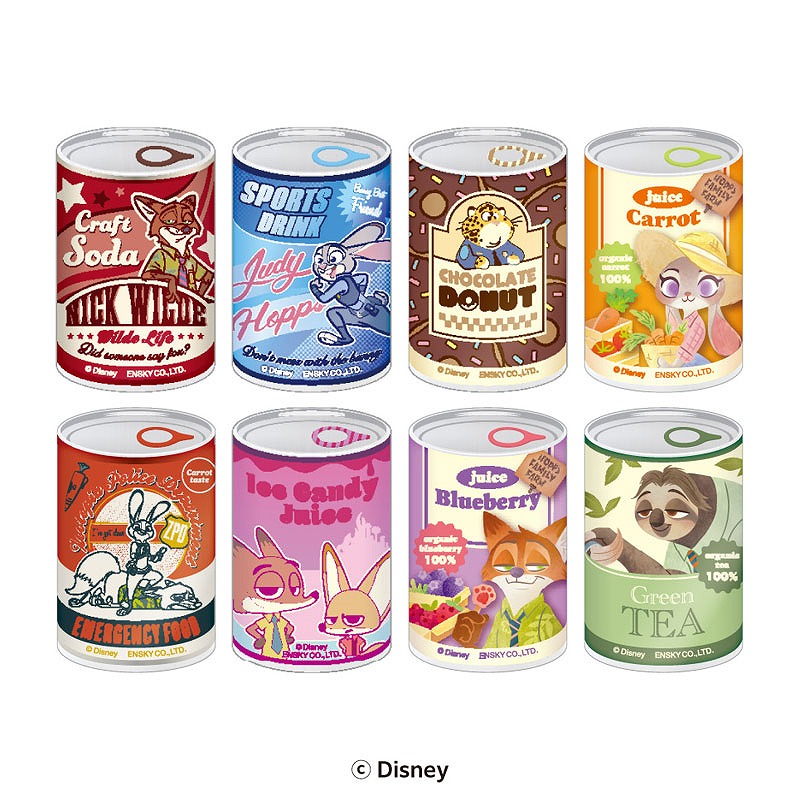 【エンスカイ】ズートピア mitamemo缶バッジ 1BOX入数：8