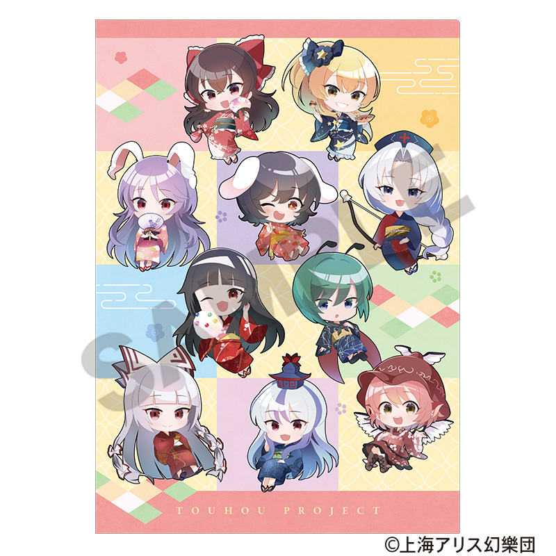 【クラックス】東方Project シングルクリアファイル ミニキャラ集合 2025春