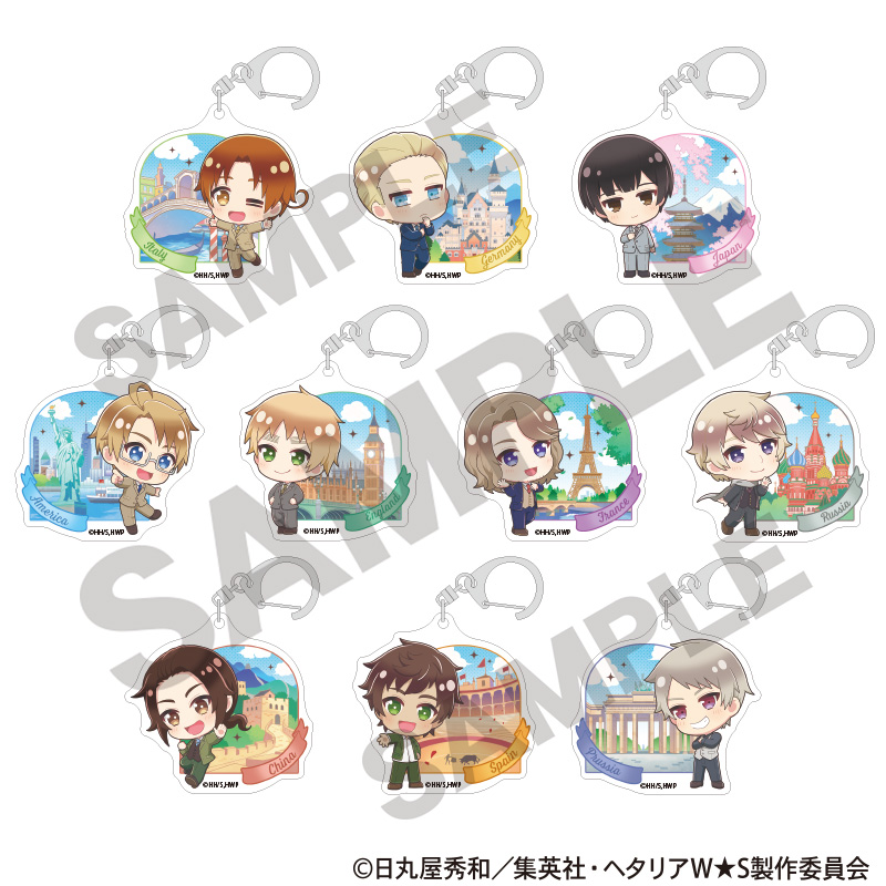 【クラックス】ヘタリア World★Stars トレーディングアクリルキーホルダー ちまにわ 1BOX入数：10
