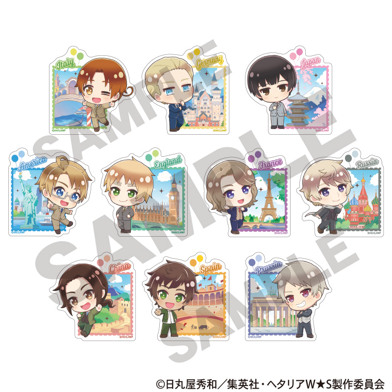 【クラックス】ヘタリア World★Stars トレーディングアクリルクリップ ちまにわ 1BOX入数：10