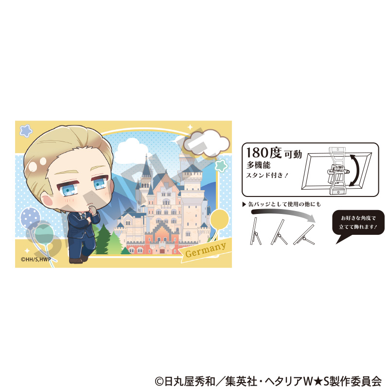 【クラックス】ヘタリア World★Stars アート缶バッジ ドイツ ちまにわ