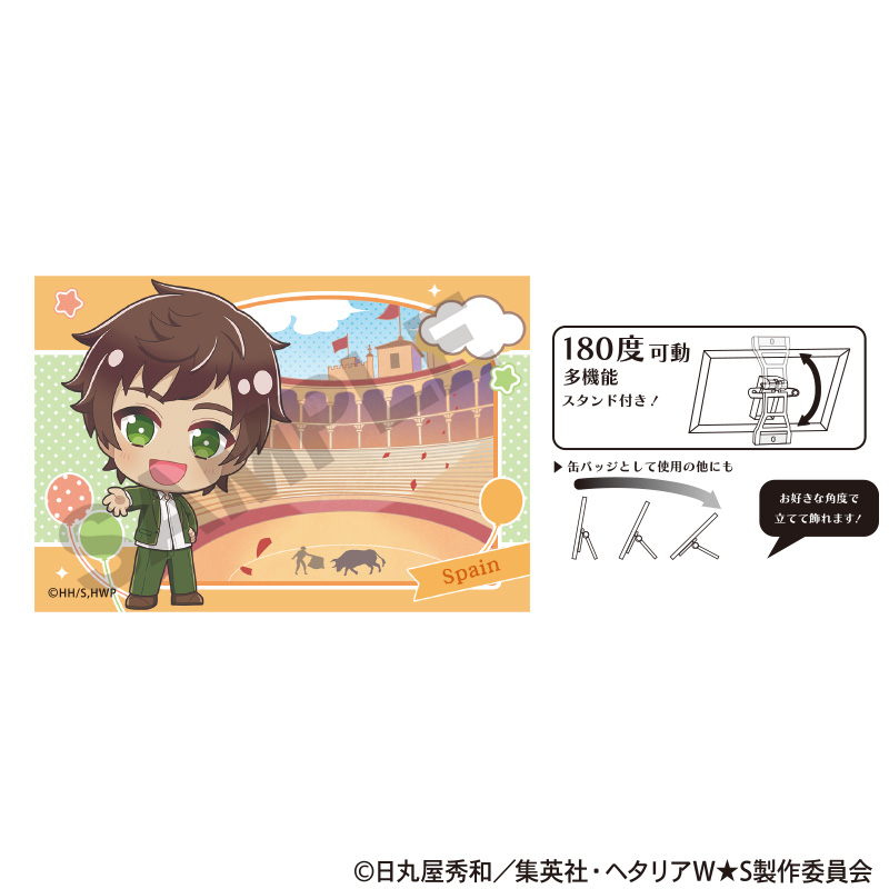 【クラックス】ヘタリア World★Stars アート缶バッジ スペイン ちまにわ