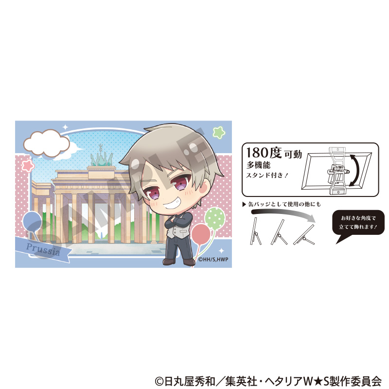 【クラックス】ヘタリア World★Stars アート缶バッジ プロイセン ちまにわ