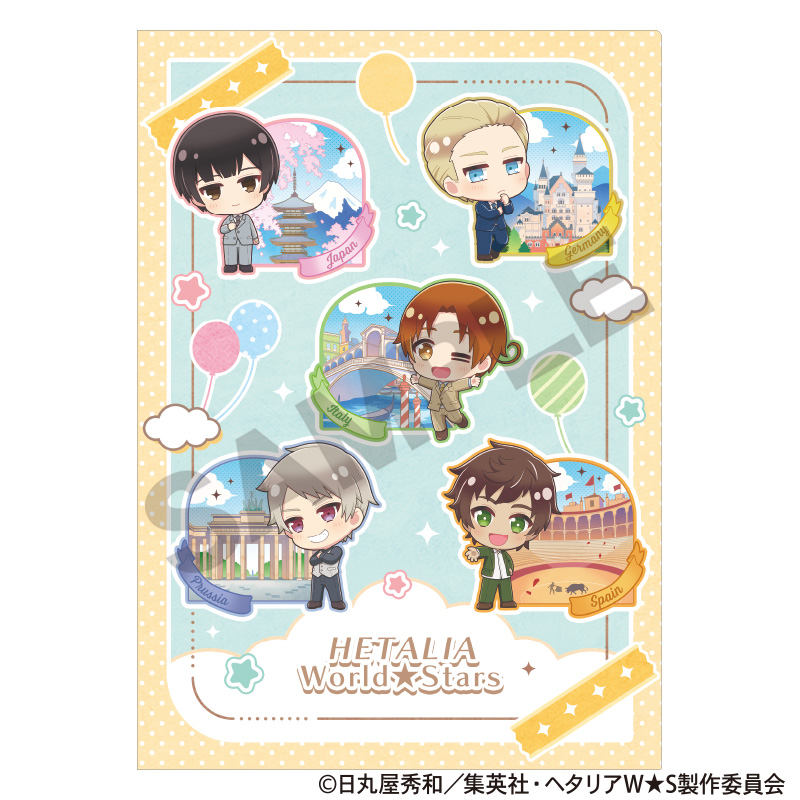 【クラックス】ヘタリア World★Stars シングルクリアファイル イエロー ちまにわ