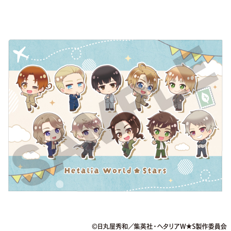 【クラックス】ヘタリア World★Stars シングルクリアファイル 集合 ちまにわ