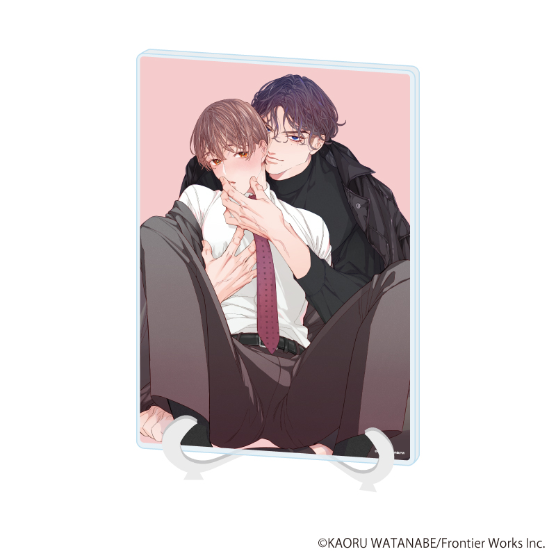 【A3】アクリルアートボード（A5サイズ）「渡辺馨先生」01/「社会人カップルのSummer Vacation」BLフェア（公式イラスト）
