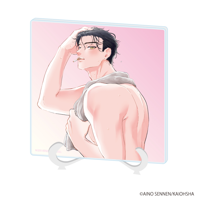 【A3】アクリルアートボード「千年藍乃先生」01/「社会人カップルのSummer Vacation」BLフェア（公式イラスト）