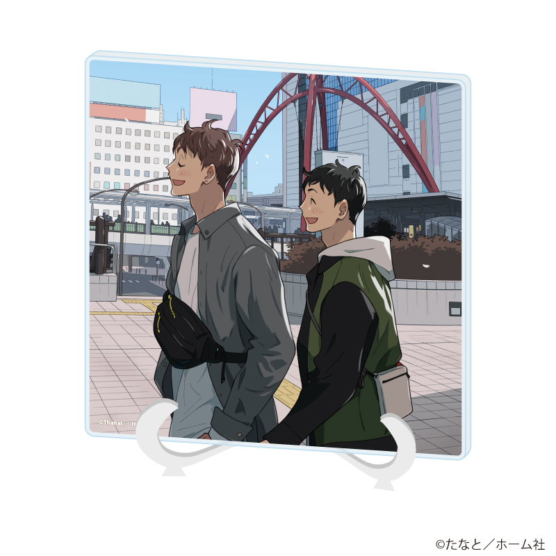 【A3】アクリルアートボード「たなと先生」01/「社会人カップルのSummer Vacation」BLフェア（公式イラスト）
