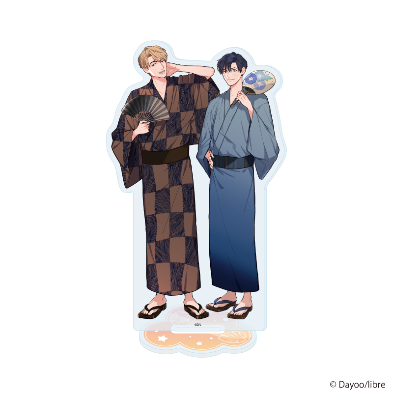 【A3】アクリルスタンド「ダヨオ先生」01/「社会人カップルのSummer Vacation」BLフェア（描き下ろしイラスト）