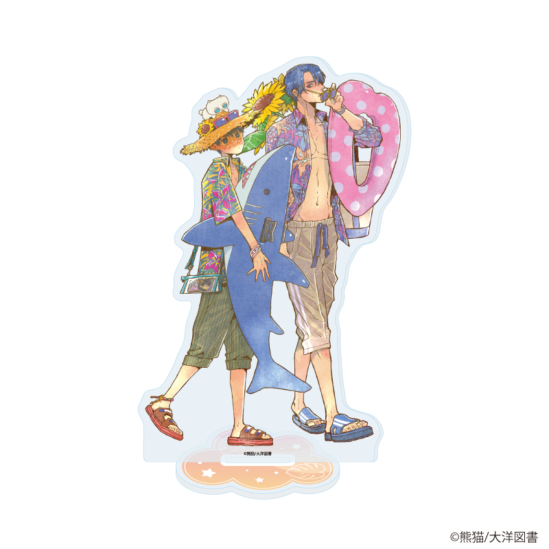 【A3】アクリルスタンド「熊猫先生」02/「社会人カップルのSummer Vacation」BLフェア（描き下ろしイラスト）