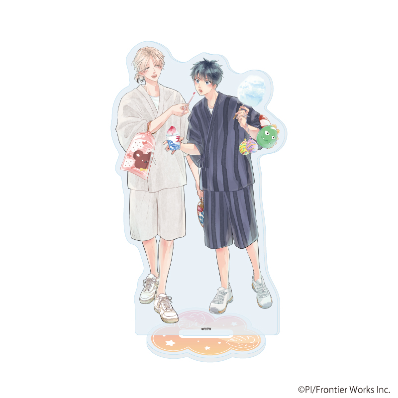 【A3】アクリルスタンド「ぴい先生」01/「社会人カップルのSummer Vacation」BLフェア（描き下ろしイラスト）