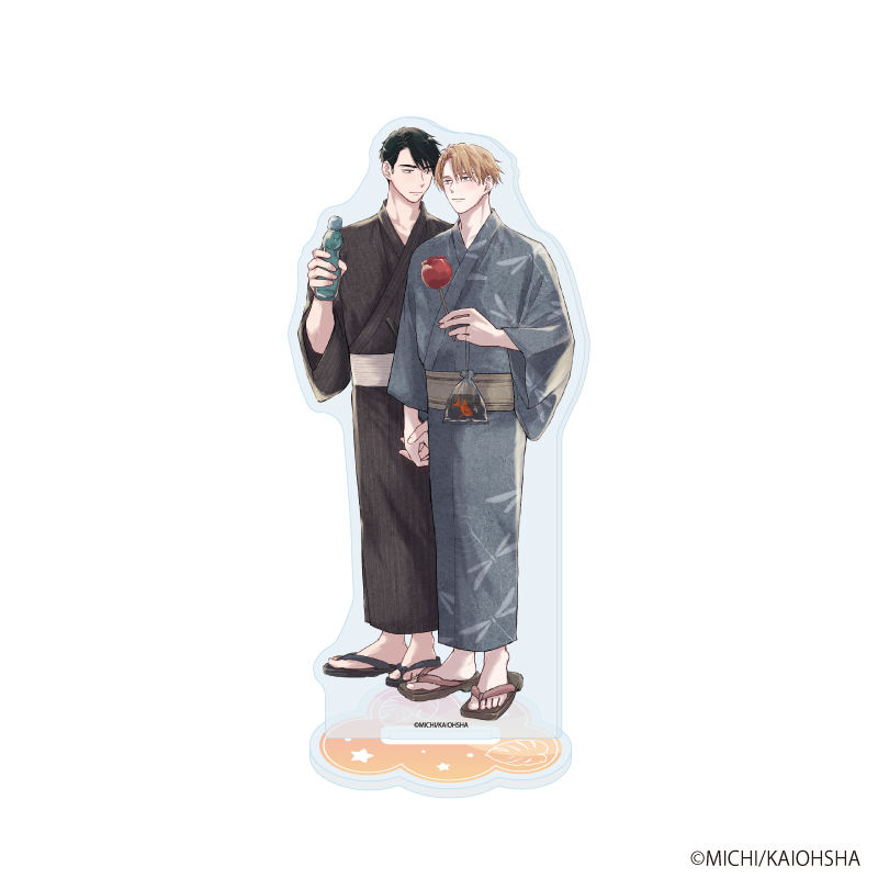 【A3】アクリルスタンド「みーち先生」01/「社会人カップルのSummer Vacation」BLフェア（描き下ろしイラスト）
