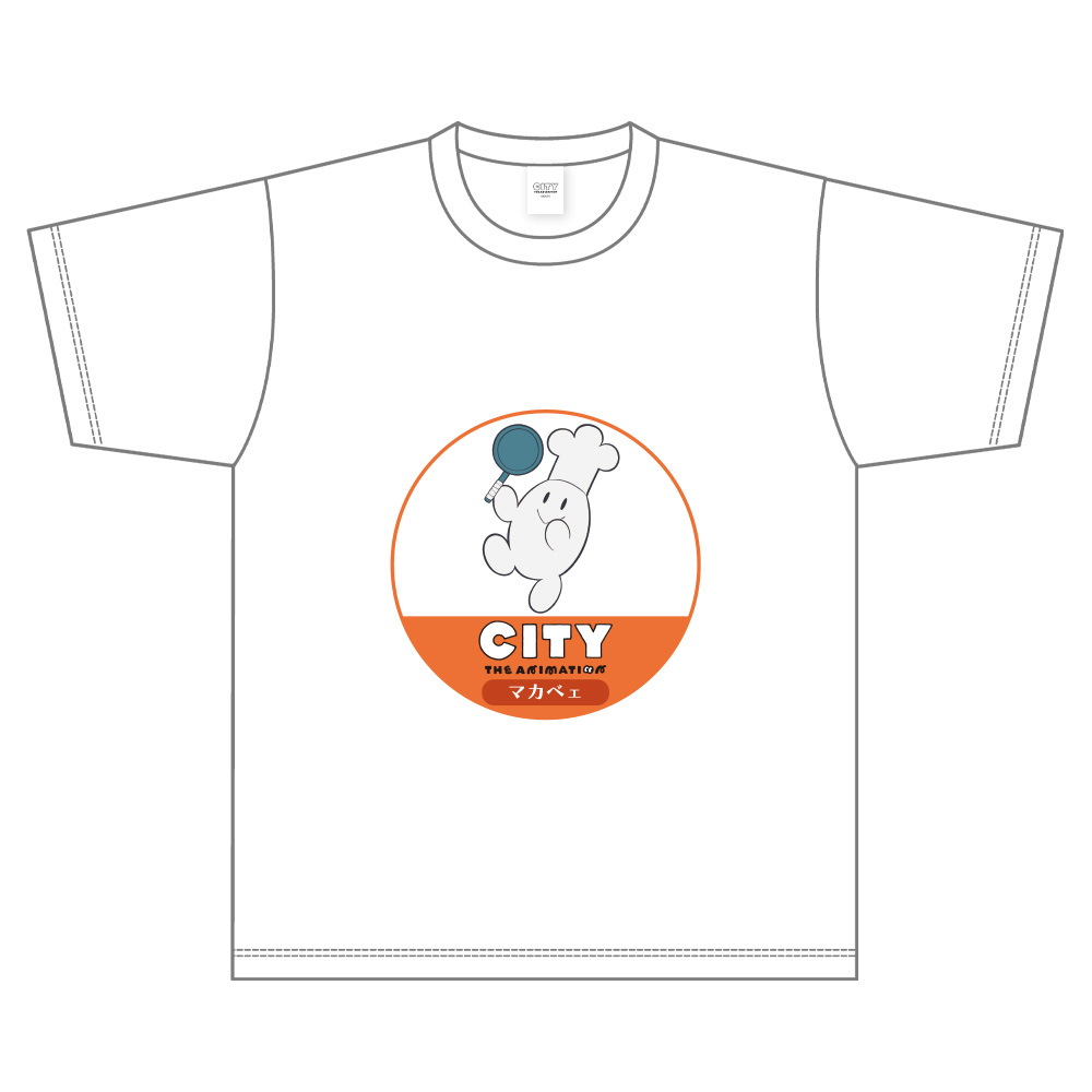 【クリーク・アンド・リバー】『CITY THE ANIMATION』TシャツB （ホワイト） Mサイズ