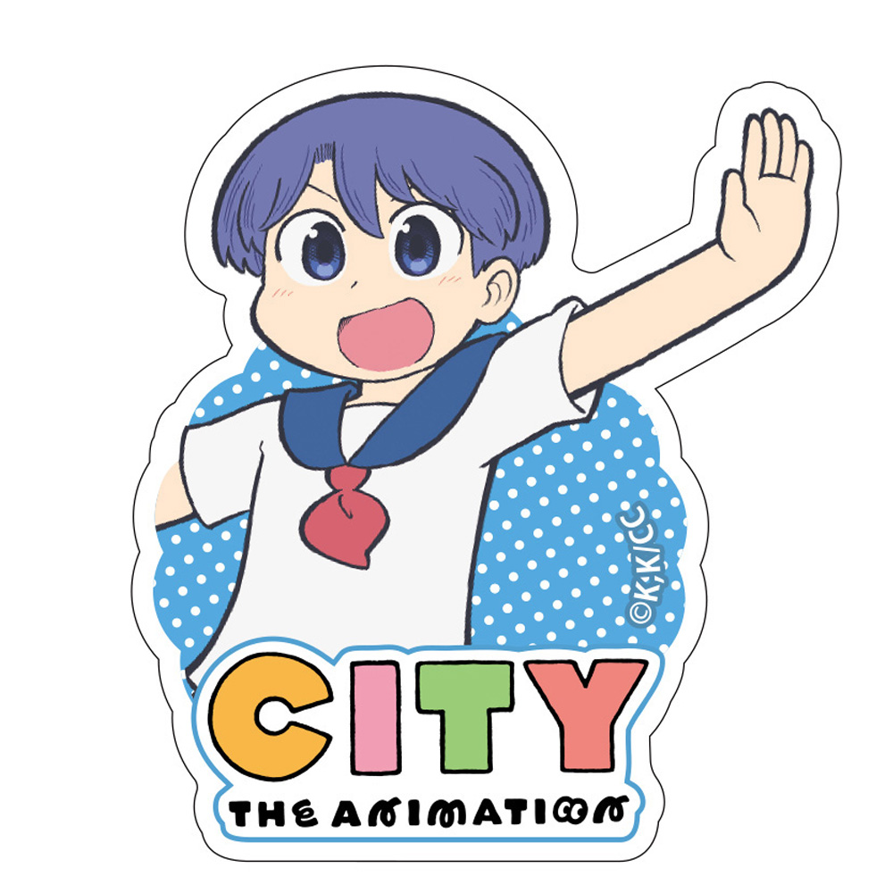 【クリーク・アンド・リバー】『CITY THE ANIMATION』ダイカットステッカー 雨飾えり