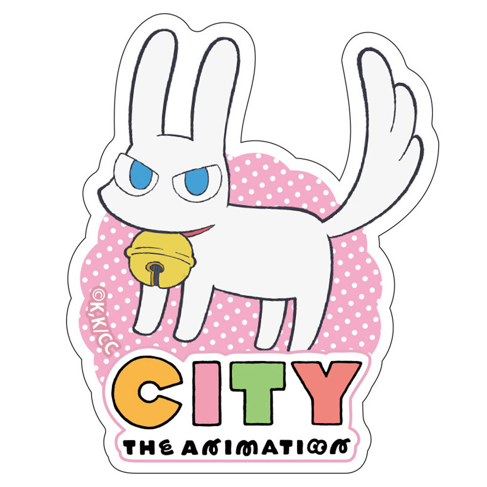 【クリーク・アンド・リバー】『CITY THE ANIMATION』ダイカットステッカー みみねこ