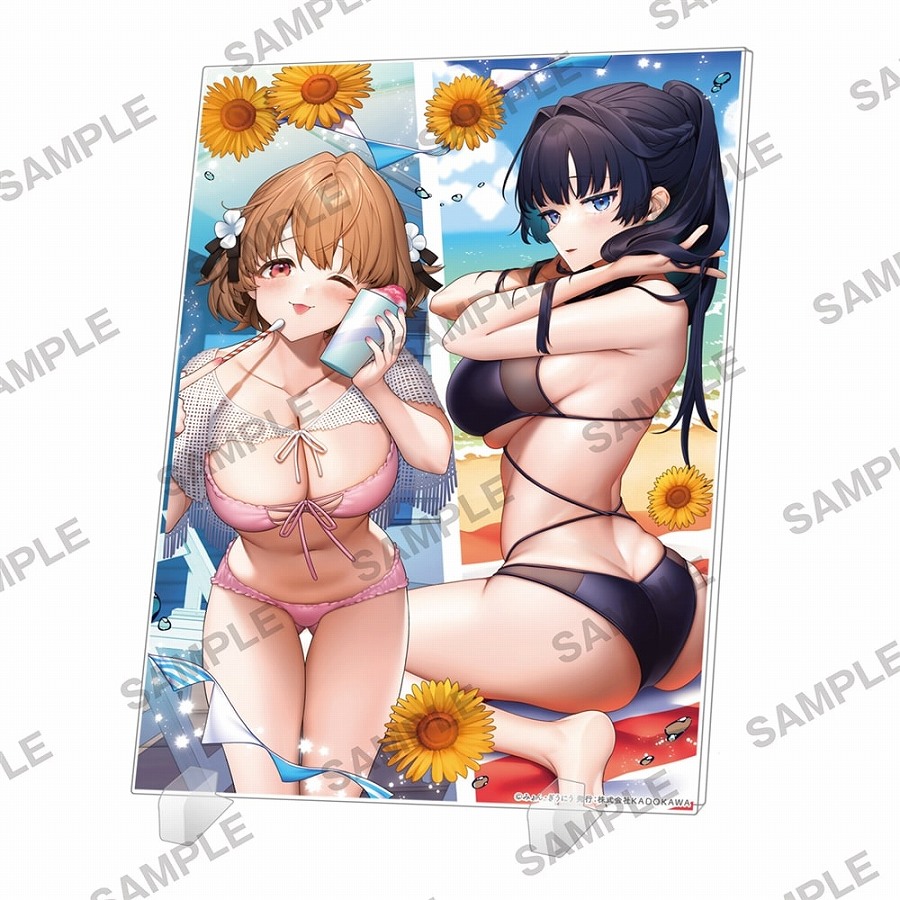 【KADOKAWA】『男嫌いな美人姉妹を名前も告げずに助けたら一体どうなる？』アクリルパネル 藍那&亜利沙