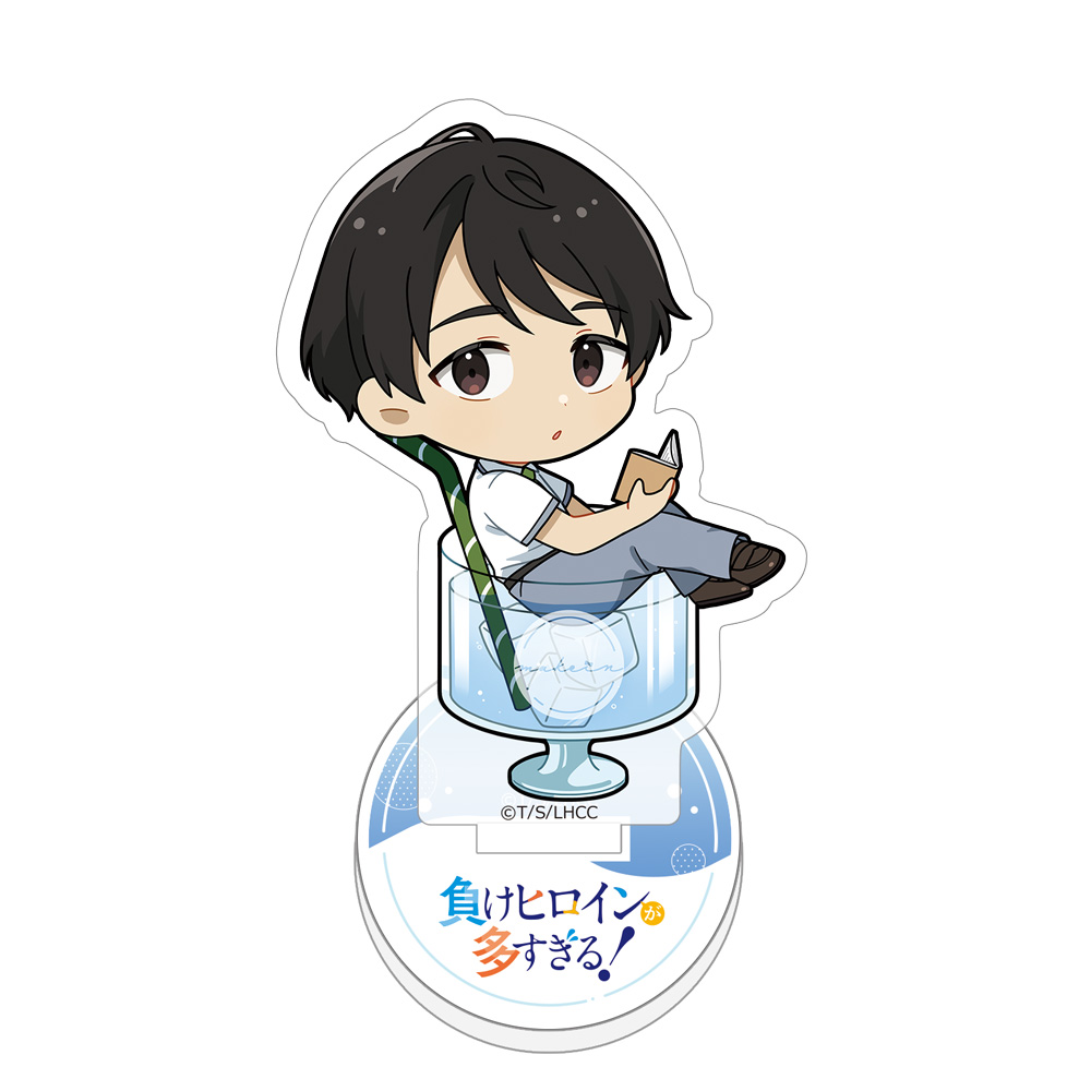 【カーテン魂】負けヒロインが多すぎる！ ミニアクリルスタンド（温水和彦/サイダー）