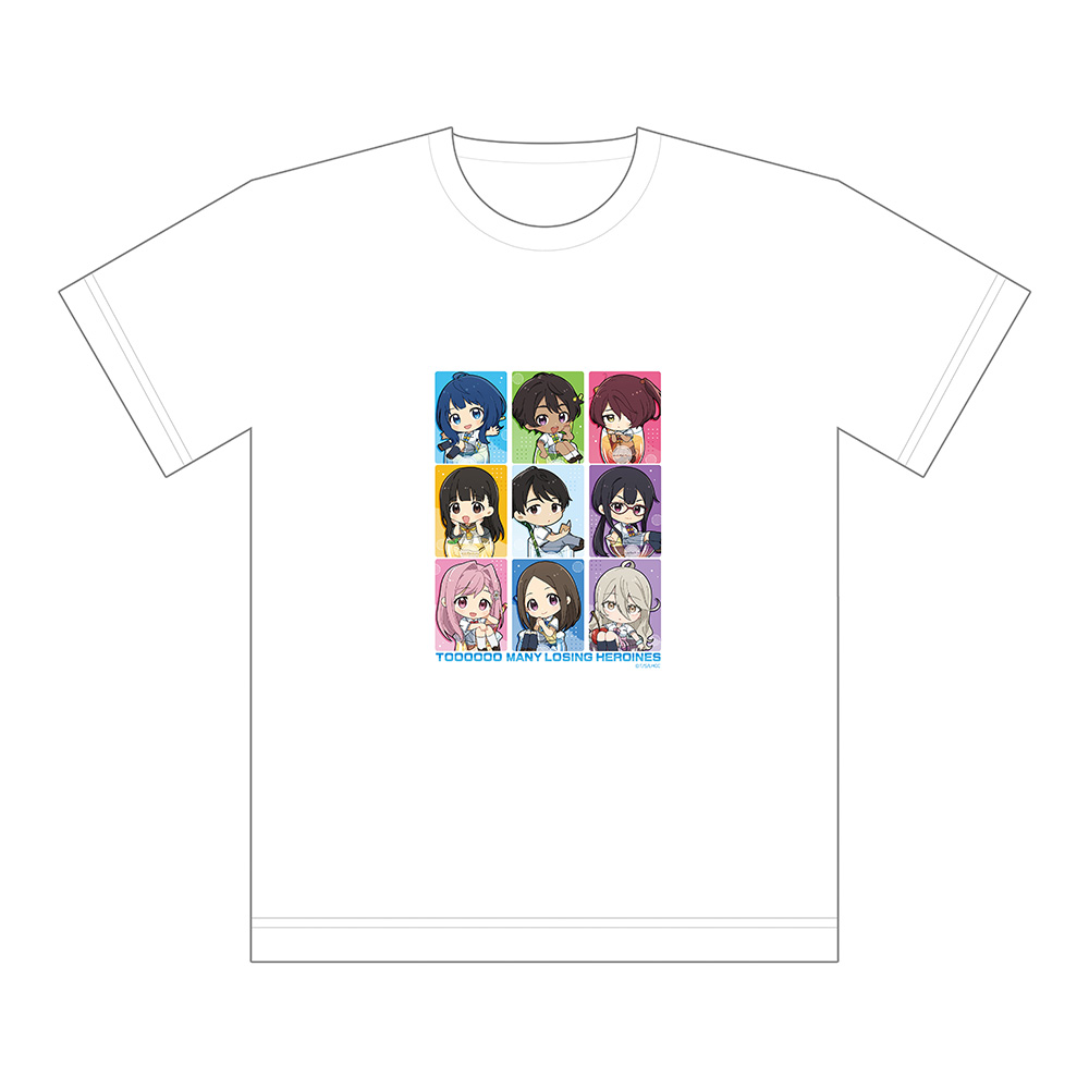 【カーテン魂】負けヒロインが多すぎる！ Tシャツ（サイダー）Mサイズ