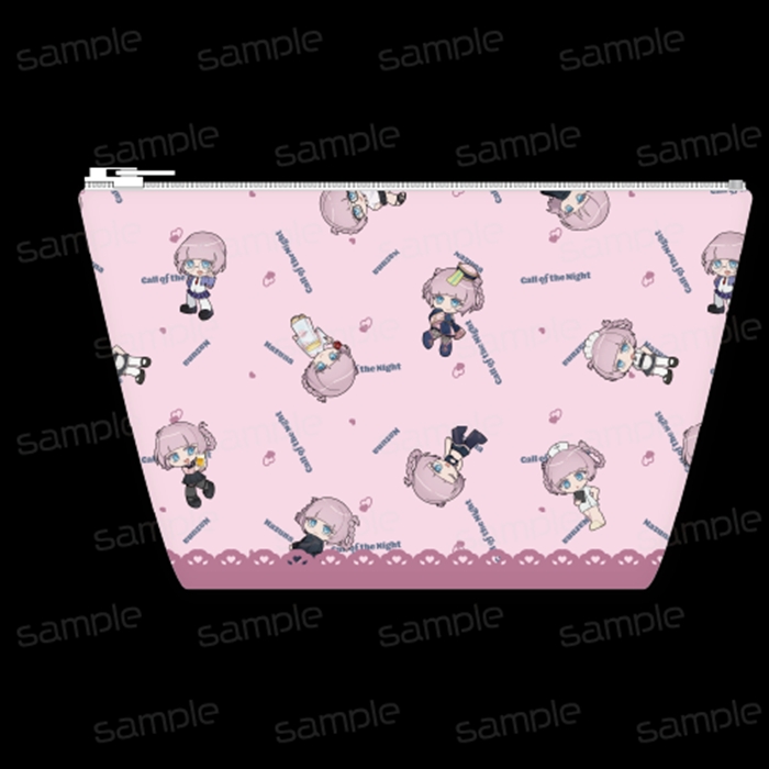 【GRANTdesign】よふかしのうた Season2 ナズナちゃんがいっぱい 合皮舟形ポーチ