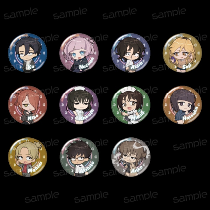 【GRANTdesign】よふかしのうた Season2 ちびキャラ カプセル缶バッジ（ガチャガチャ機専用） 1BOX入数：40