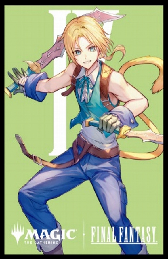 【エンスカイ】『マジック：ザ・ギャザリングーーFINAL FANTASY』プレイヤーズカードスリーブ MFS-33 ｢キャラクター｣ボーダーレス版《陽気な義賊､ジタン》
