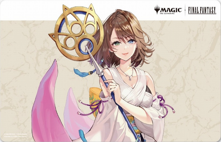 【エンスカイ】『マジック：ザ・ギャザリングーーFINAL FANTASY』プレイヤーズラバーマット MFR-06 ｢キャラクター｣ボーダーレス版《大召喚士､ユウナ》