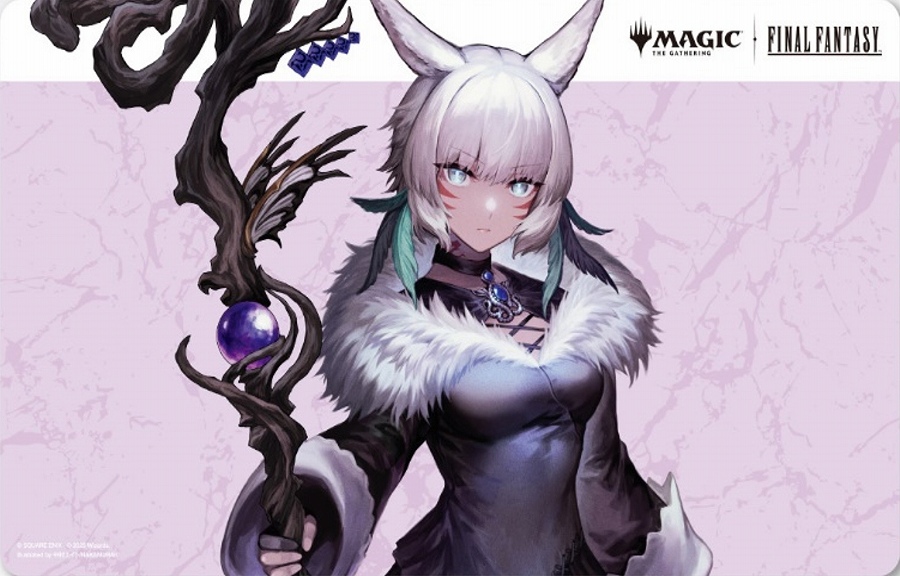 【エンスカイ】『マジック：ザ・ギャザリングーーFINAL FANTASY』プレイヤーズラバーマット MFR-07 ｢キャラクター｣ボーダーレス版《魔女､ヤ・シュトラ・ルル》