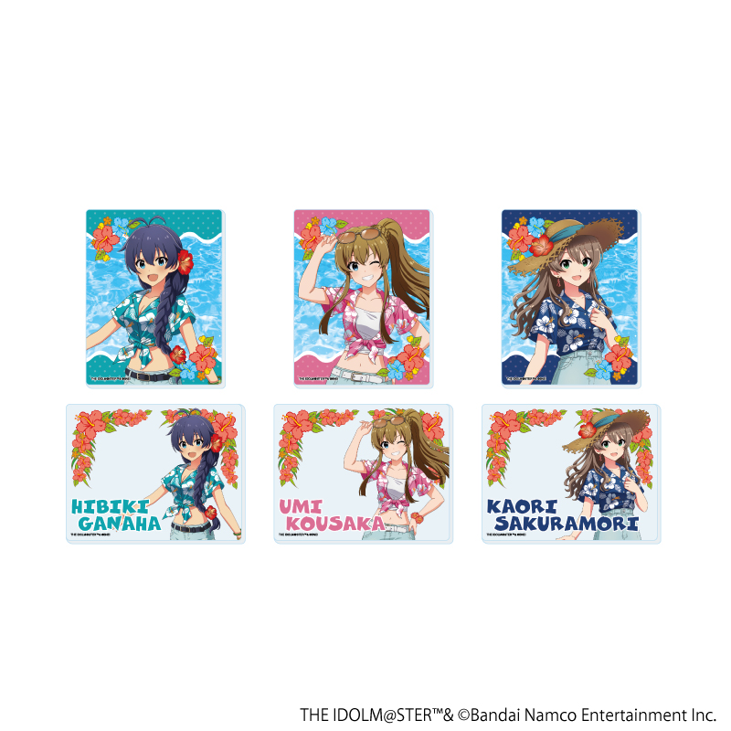 【A3】アクリルカード「アイドルマスター ミリオンライブ！」04/はいさい！ver. トレーディング（全6種）（描き下ろしイラスト） 1BOX入数：6