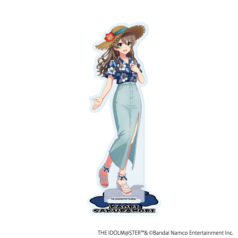 【A3】アクリルスタンド「アイドルマスター ミリオンライブ！」12/桜守 歌織 はいさい！ver.（描き下ろしイラスト）