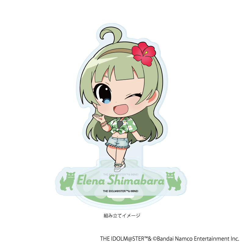 【A3】アクリルスタンドプレート「アイドルマスター ミリオンライブ！」20/島原 エレナ はいさい！ver.（ミニキャライラスト）