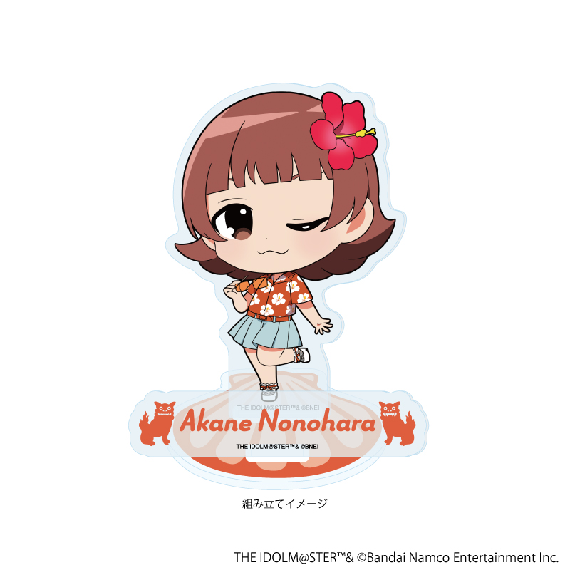 【A3】アクリルスタンドプレート「アイドルマスター ミリオンライブ！」22/野々原 茜 はいさい！ver.（ミニキャライラスト）