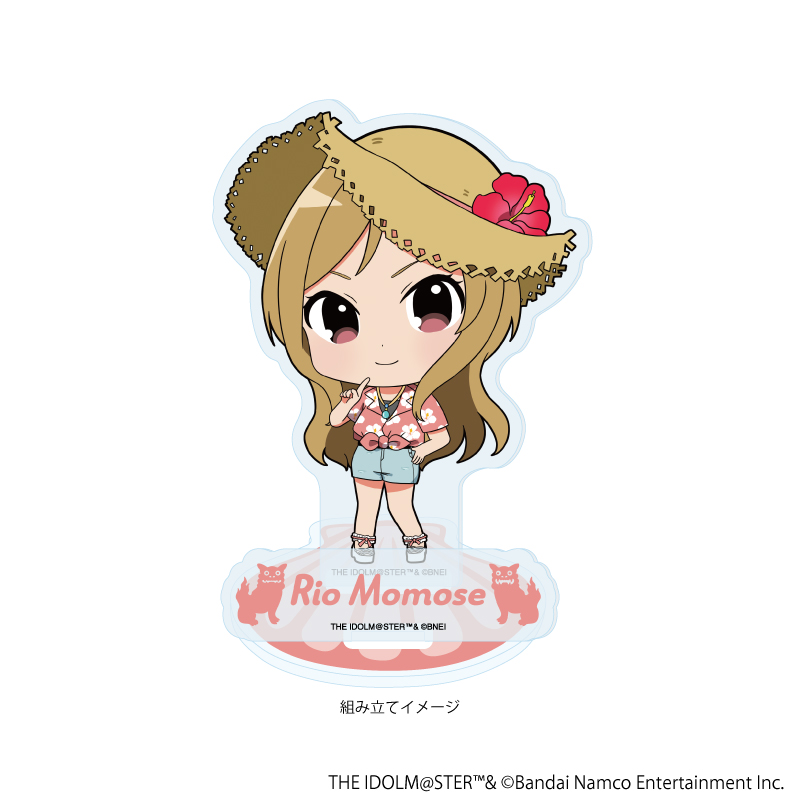 【A3】アクリルスタンドプレート「アイドルマスター ミリオンライブ！」23/百瀬 莉緒 はいさい！ver.（ミニキャライラスト）