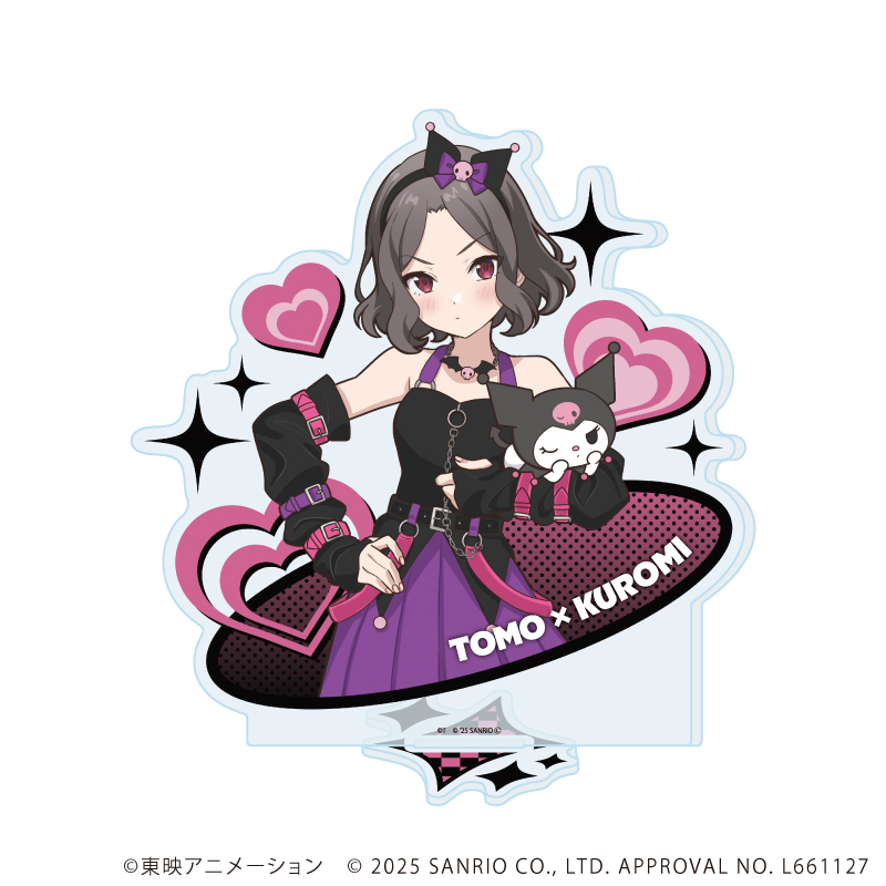 【A3】アクリルスタンド「ガールズバンドクライ×サンリオキャラクターズ」04/海老塚 智×クロミ（コラボイラスト）