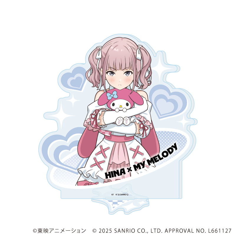 【A3】アクリルスタンド「ガールズバンドクライ×サンリオキャラクターズ」06/ヒナ×マイメロディ（コラボイラスト）