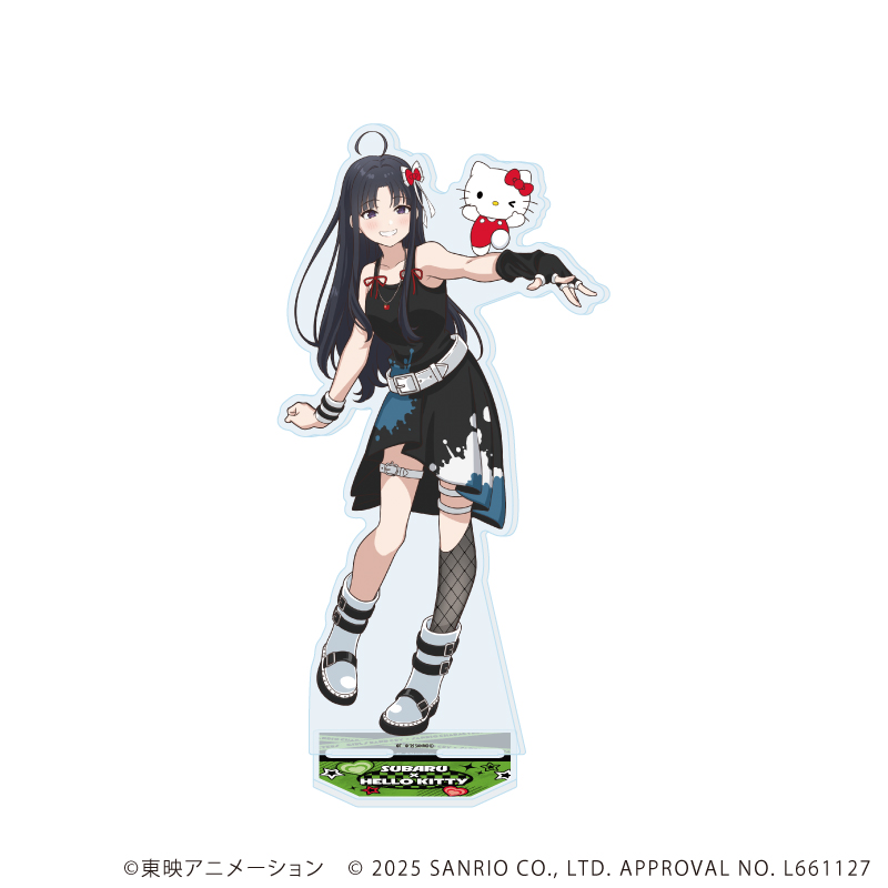 【A3】BIGアクリルスタンド「ガールズバンドクライ×サンリオキャラクターズ」03/安和 すばる×ハローキティ（コラボイラスト）