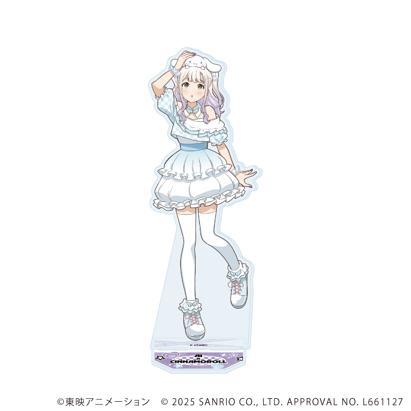 【A3】BIGアクリルスタンド「ガールズバンドクライ×サンリオキャラクターズ」09/アイ×シナモロール（コラボイラスト）