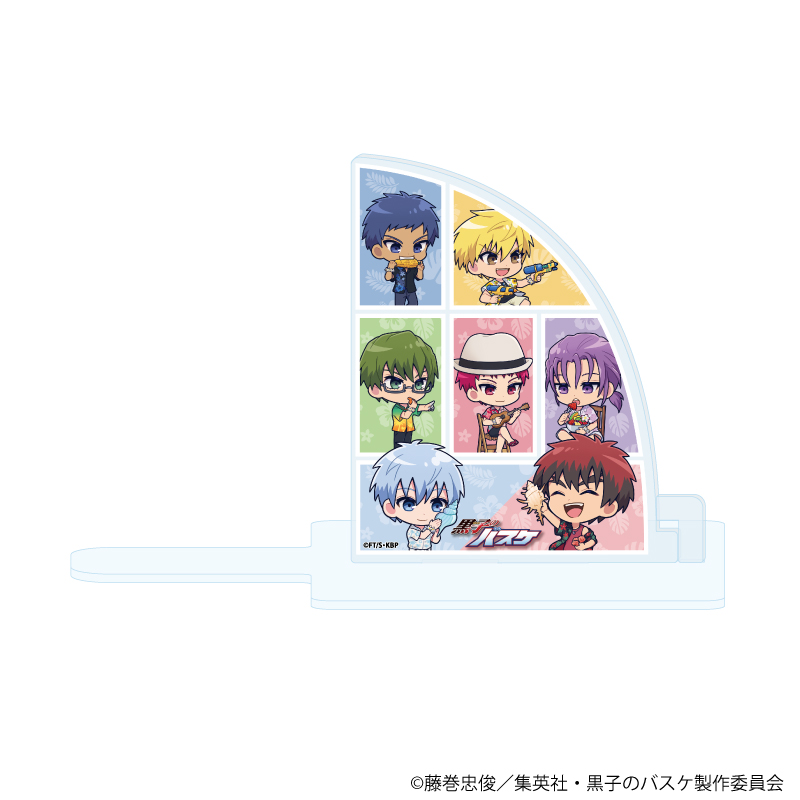 【A3】キャラブックスタンド「黒子のバスケ」02/キセキの世代&火神大我 アロハver.（ミニキャライラスト）