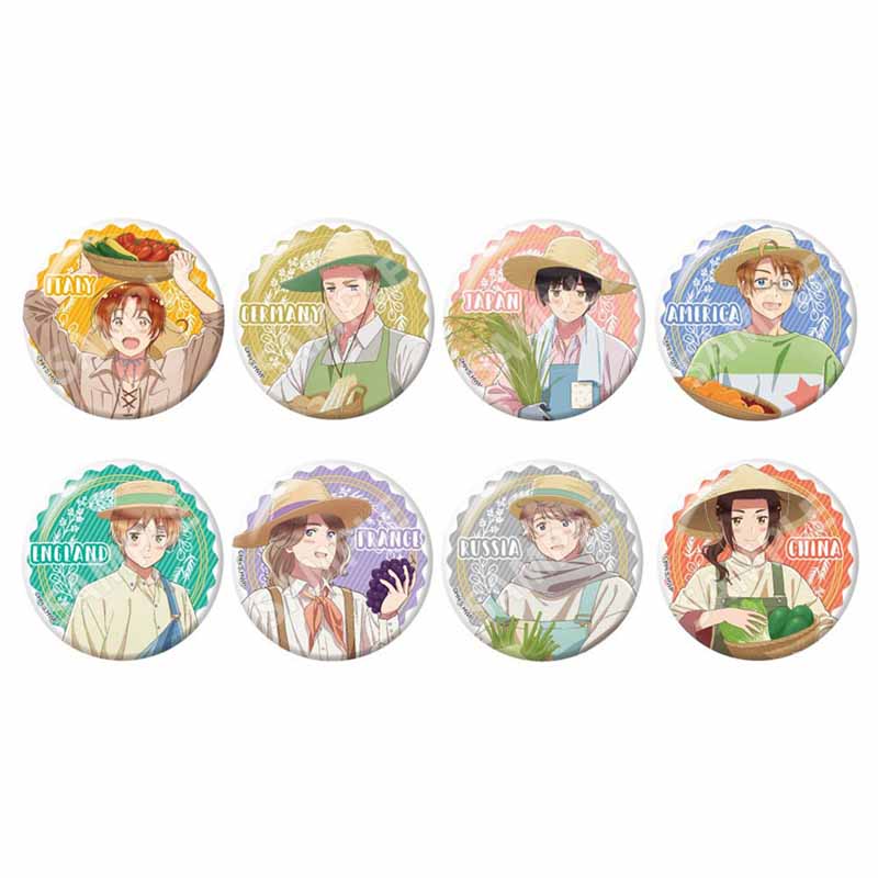 【GRANUP】ヘタリア World★Stars 収穫祭 缶バッジ 全8種 1BOX入数：8
