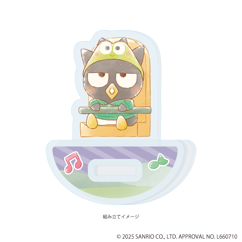 【A3】ゆらゆらアクリルスタンド「はぴだんぶい」28/バッドばつ丸（グラフアートイラスト）