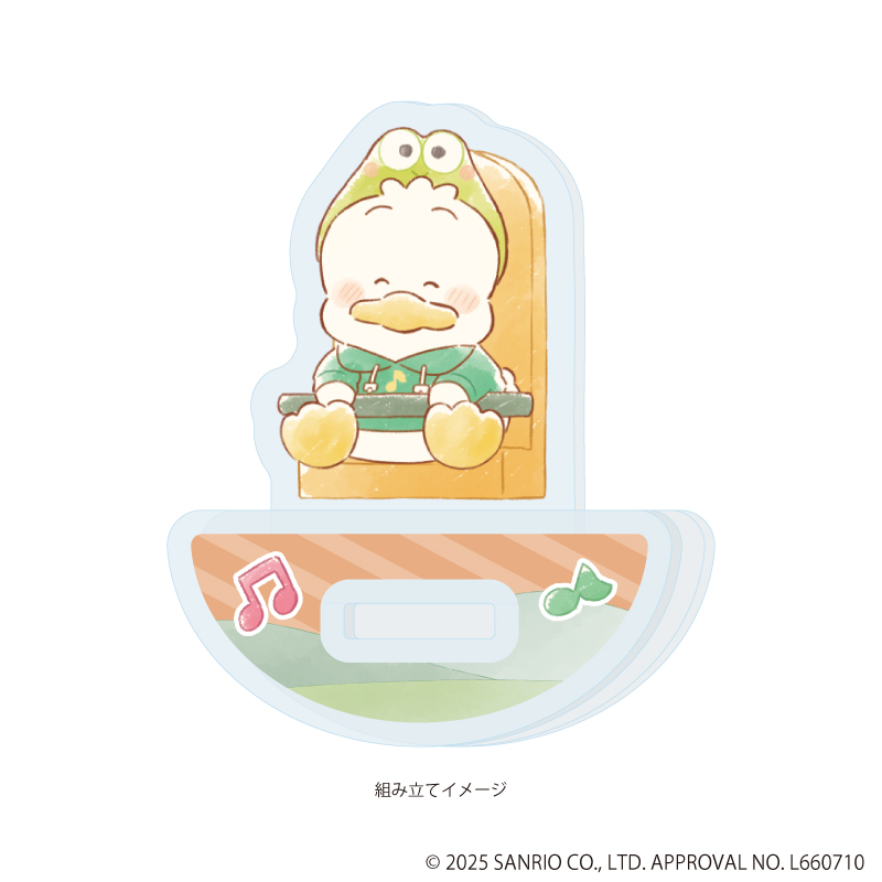 【A3】ゆらゆらアクリルスタンド「はぴだんぶい」30/あひるのペックル（グラフアートイラスト）