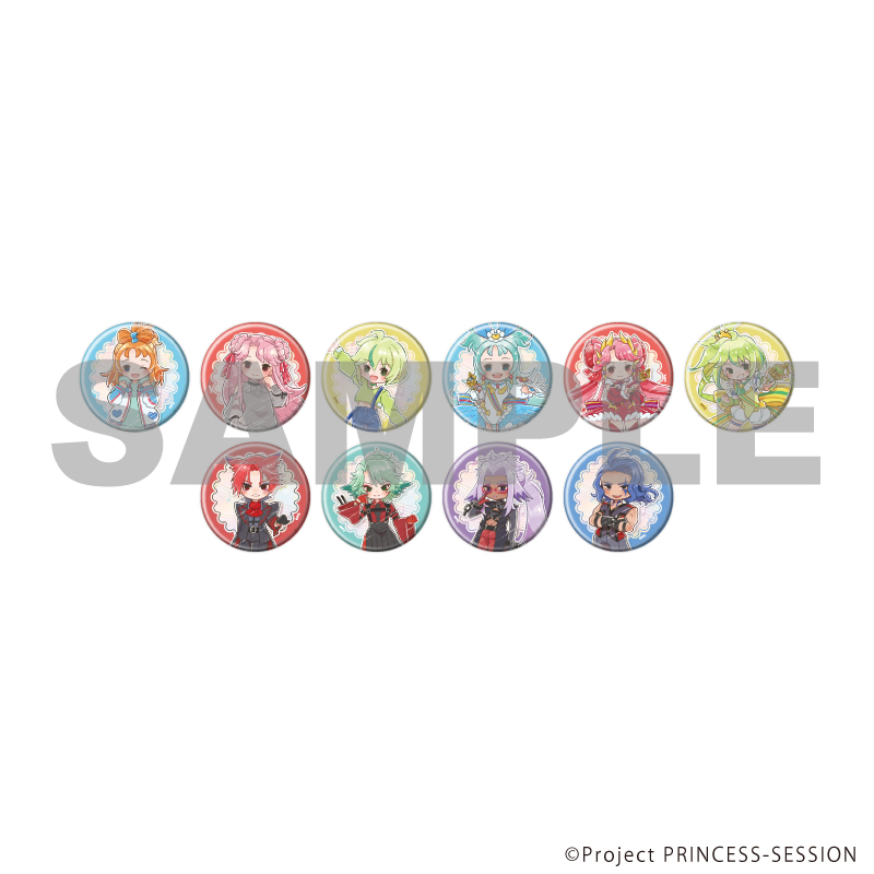 【A3】缶バッジ「TVアニメ『プリンセッション・オーケストラ』」02/ブラインド（全10種）（グラフアートイラスト） 1BOX入数：10
