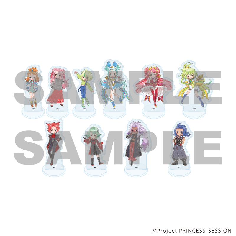 【A3】アクリルぷちスタンド「TVアニメ『プリンセッション・オーケストラ』」01/ブラインド（全10種）（グラフアートイラスト） 1BOX入数：10