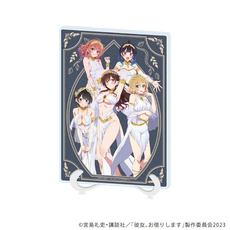 【A3】アクリルアートボード（A5サイズ）「TVアニメ『彼女、お借りします』」03/女神ver.（描き下ろしイラスト）
