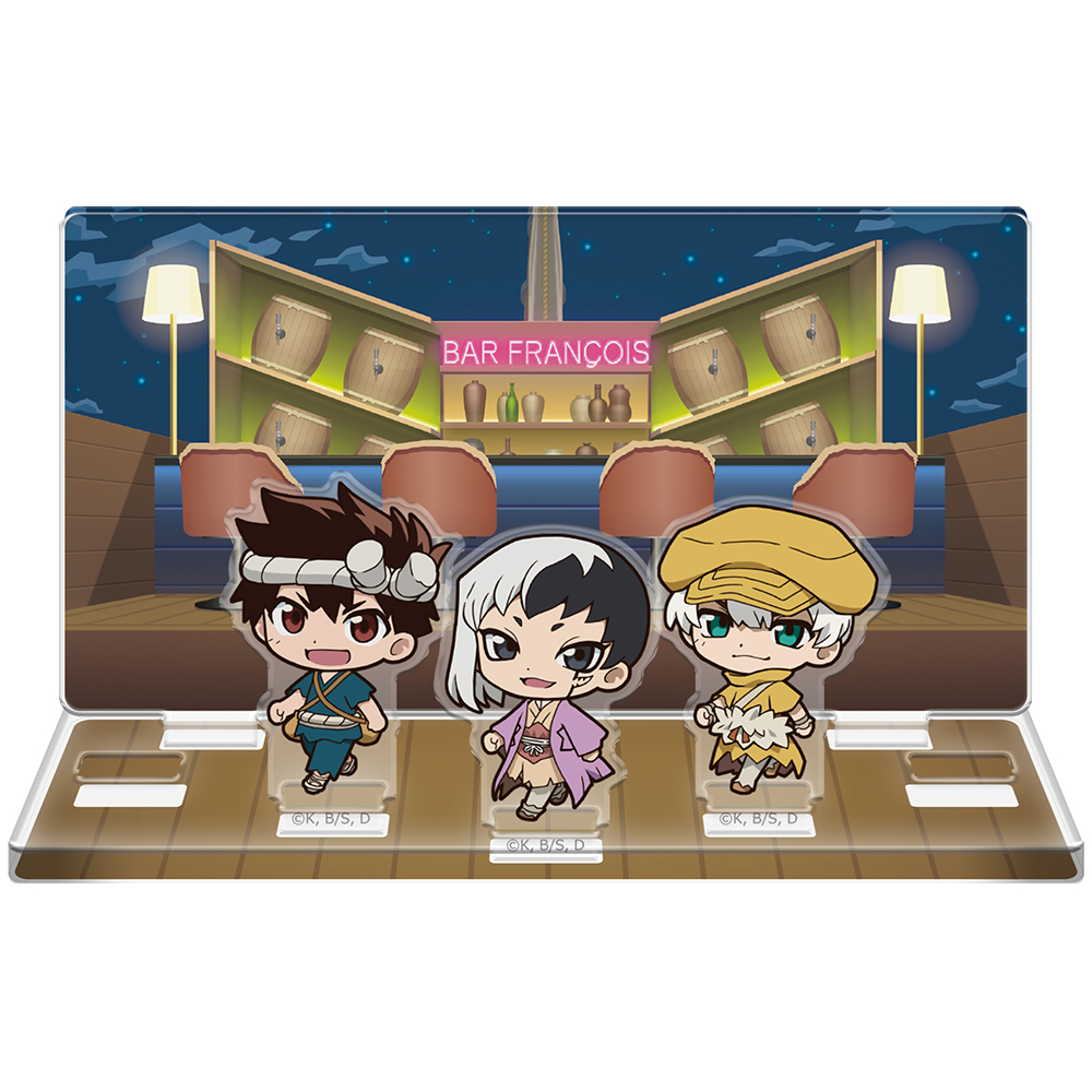【アズメーカー】Dr.STONE ついてっくアクリルジオラマ ゲン&クロム&羽京