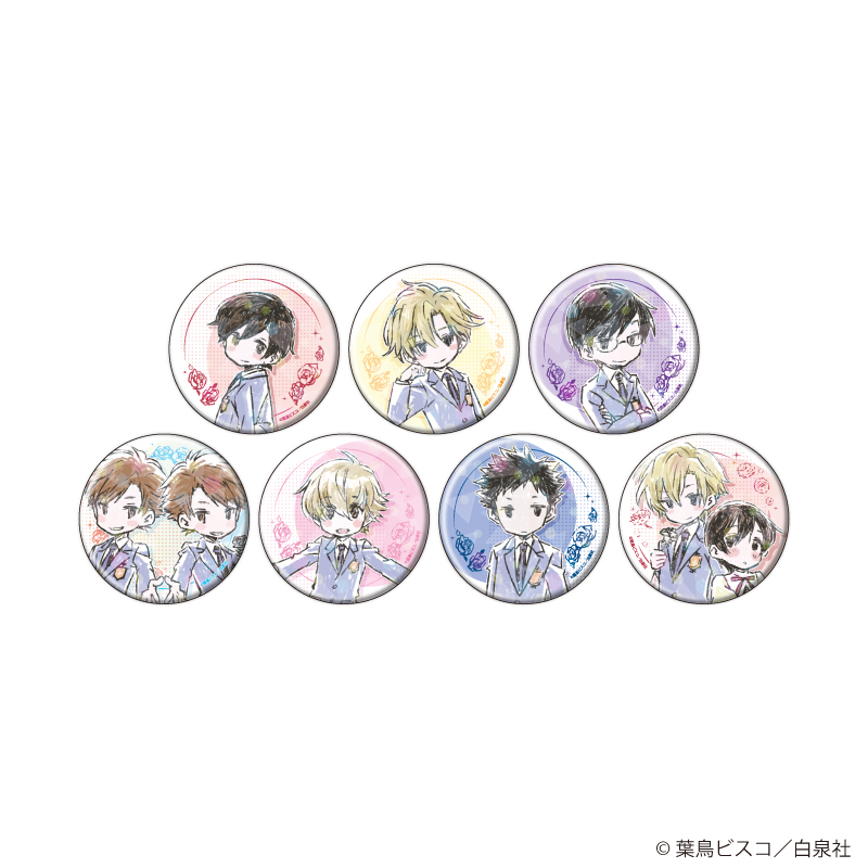 【A3】ホログラム缶バッジ（65mm）「桜蘭高校ホスト部」01/制服ver. ブラインド（全7種） 1BOX入数：7